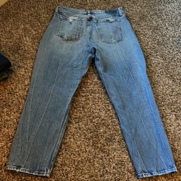 Abercrombie & Fitch Size 31/12 Blue Boho Casual High Rise Mom Denim Jeans - Picture 10 of 11